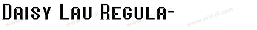 Daisy Lau Regula字体转换